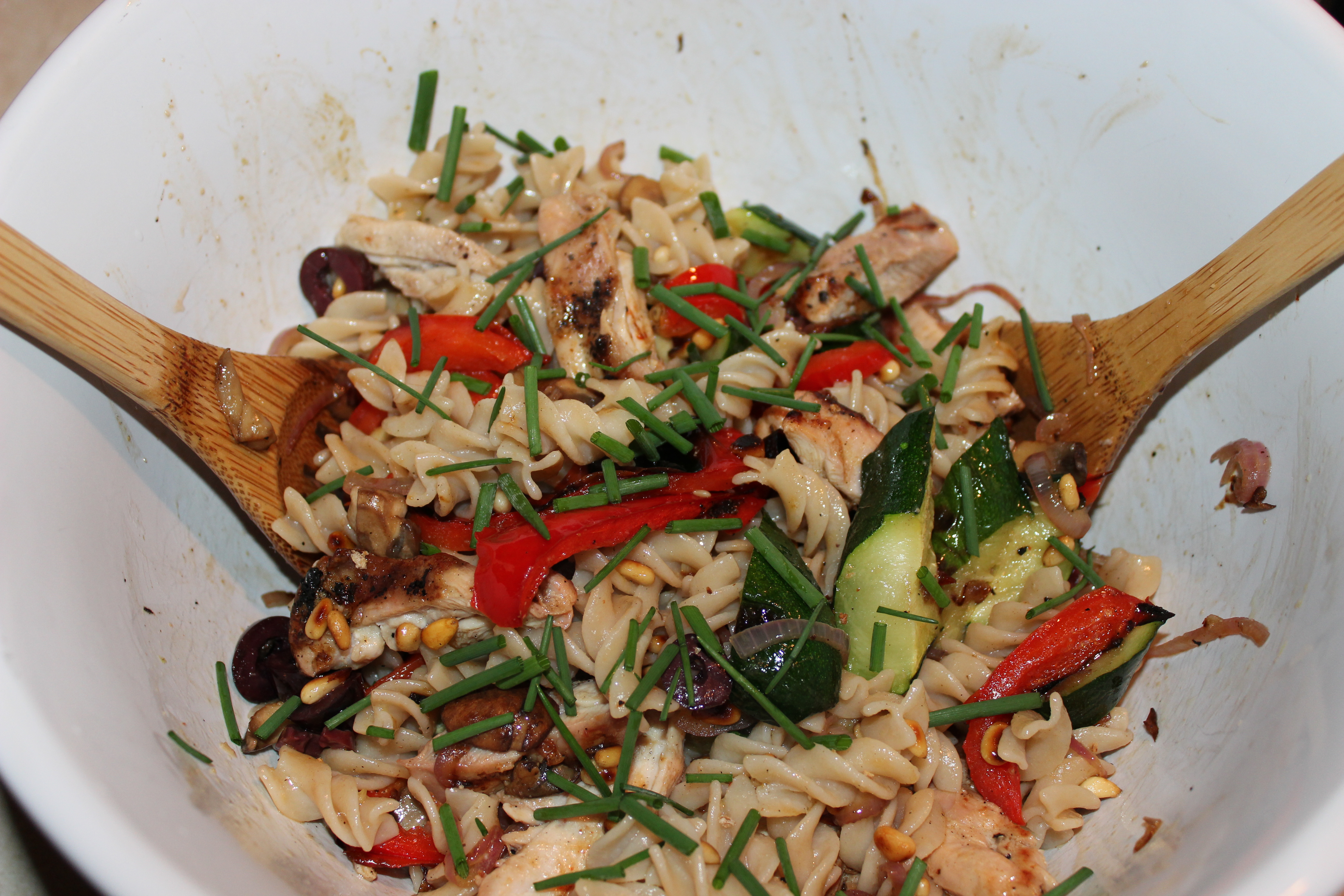 Pasta with Veggies & Chicken