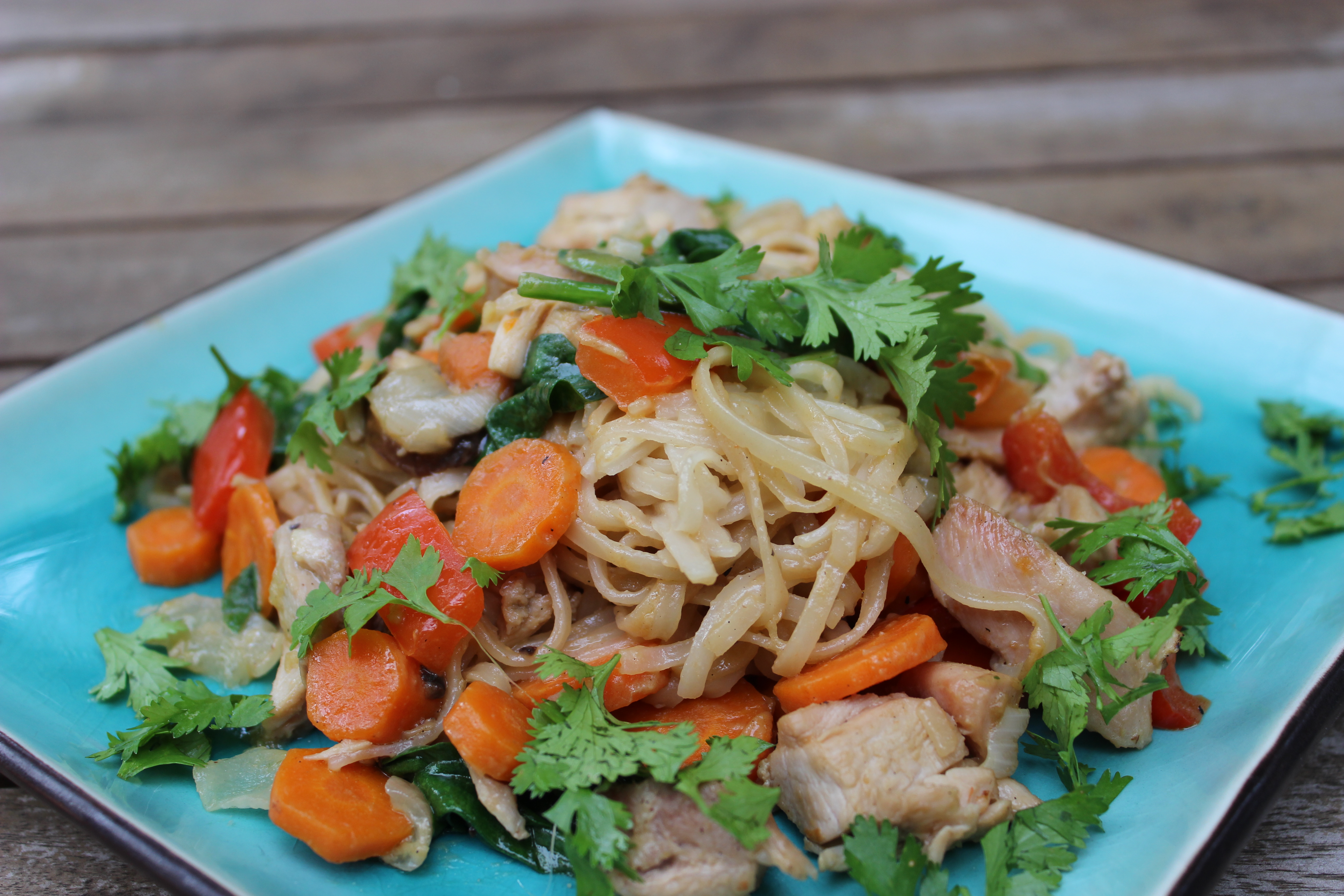 Asian Style Stir Fry w/ Simple Homemade Peanut Sauce