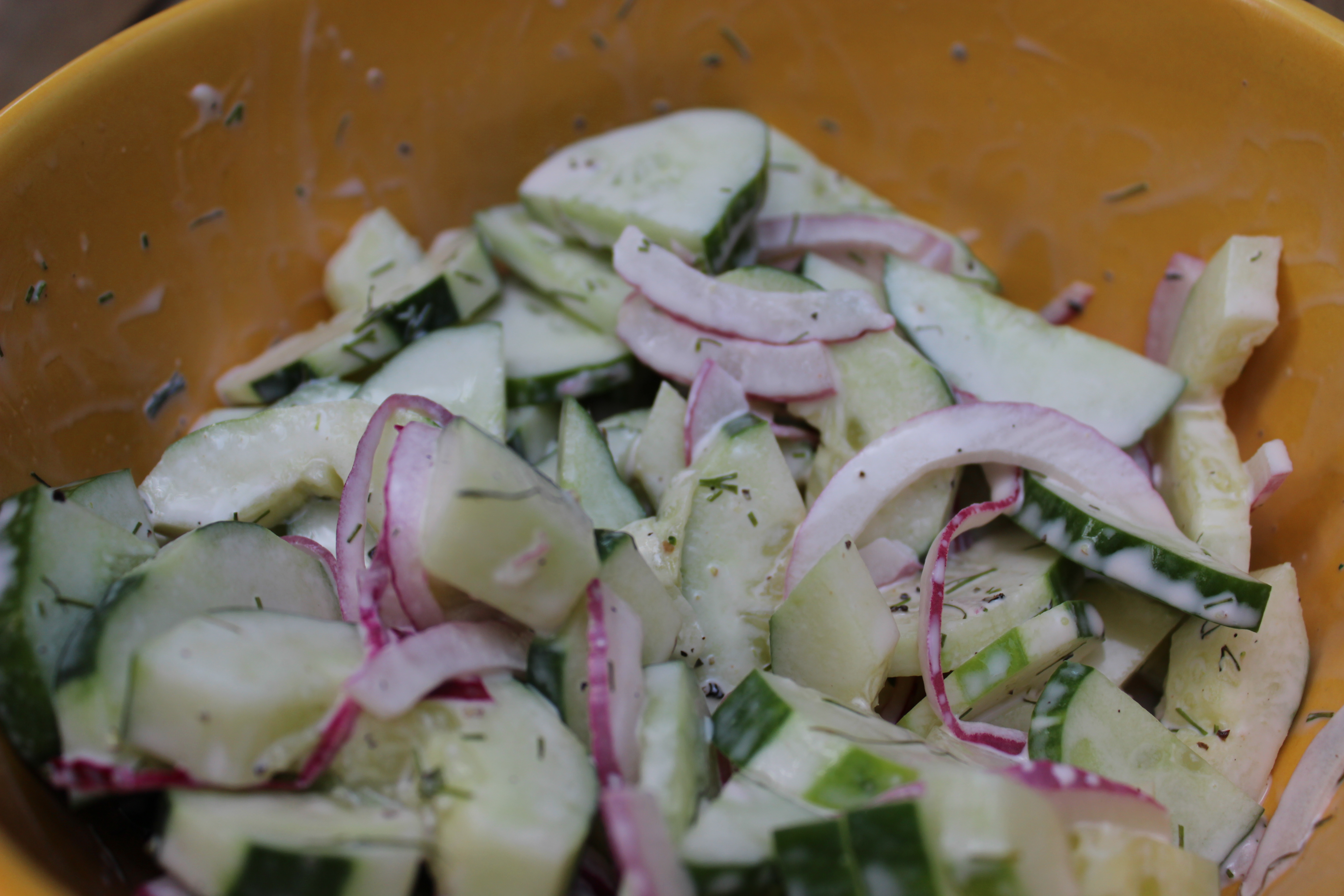 Simple Summer Cucumber Salad